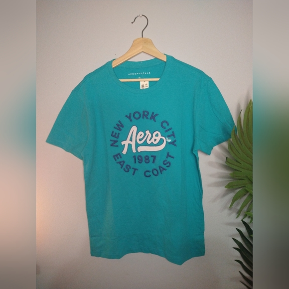 Aeropostale Embroidered Mens Tee Size M NWT - Picture 1 of 5